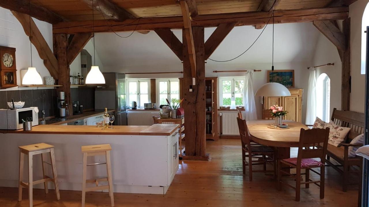 Blaue Grootdoor Apartment Schwanewede
